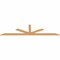 Ekena Millwork Saratoga Smooth Timber Gable Bracket, Western Red Cedar, 96"W x 24"H x 1 1/2"D x 3 1/2"F, 6/12 Pitch GBW096X24X0204SAR00SWR - alternate 5